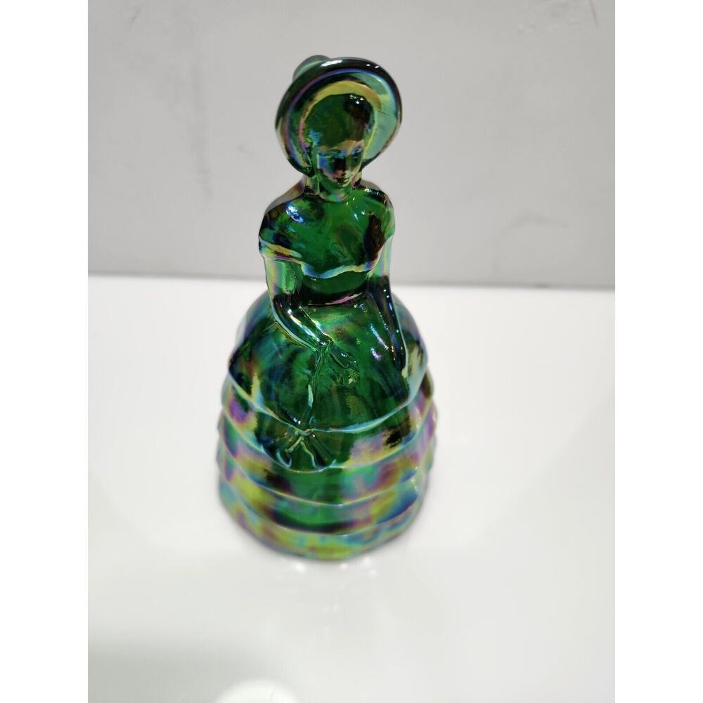 Summit Art Glass Melanie Southern Belle Emerald Carnival #23 series June 1982